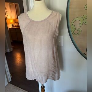 Sleeveless Light Pink Top.